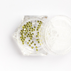 1122 Стразы стеклянные Olive Green SS3 (1,3 мм), 100 шт