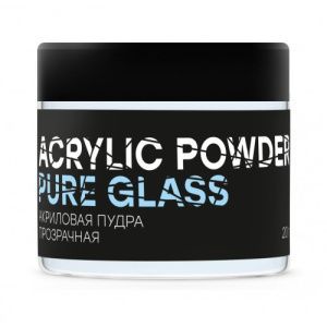 Акриловая пудра прозрачная Acrylic Powder Pure Glass, 20 гр