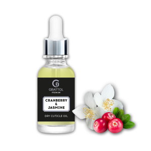 Grattol Premium Dry Cuticle Oil Cranberry & Jasmine, масло для кутикулы, 15 мл