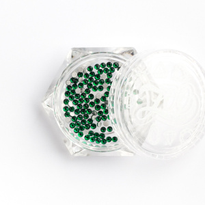 1105 Стразы стеклянные Malachite Green SS4 (1,5 мм), 100 шт