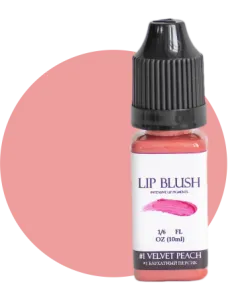 LIP BLUSH Пигмент для губ №1 Velvet peach  (Бархатный персик), 10 мл